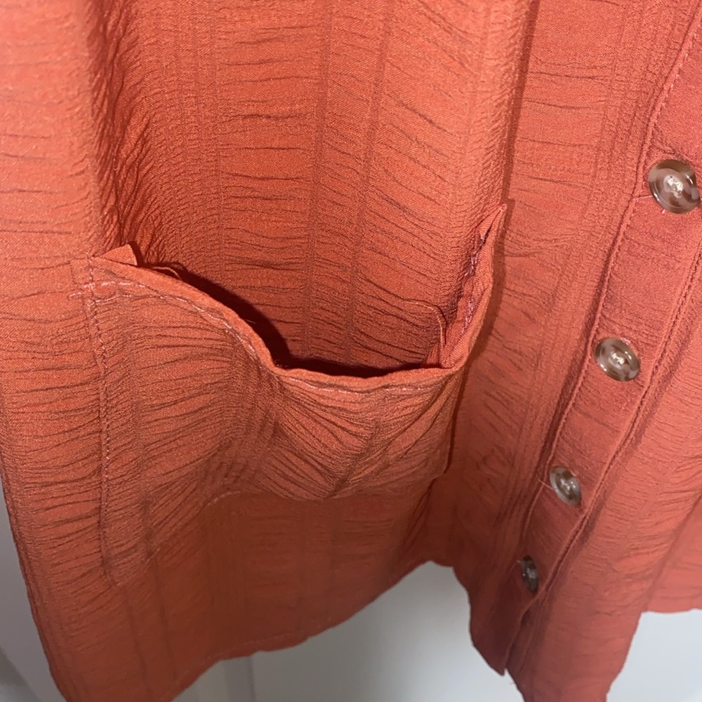Button Up Dress With Pockets - Picture 2 of 6